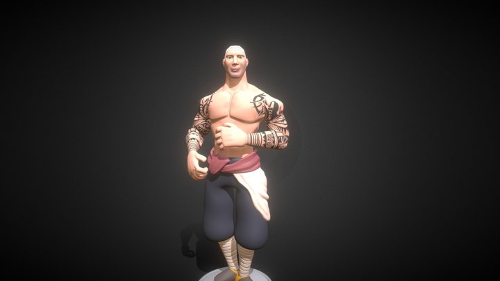 buff guy 3D Model