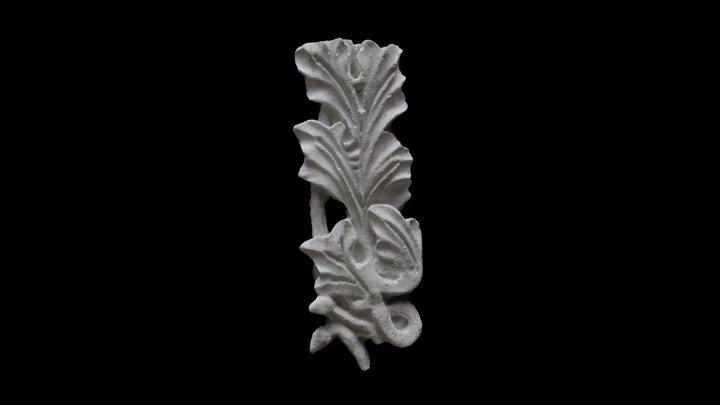 Detalhes do estuque Folhas de Acanto 3D 3D Model
