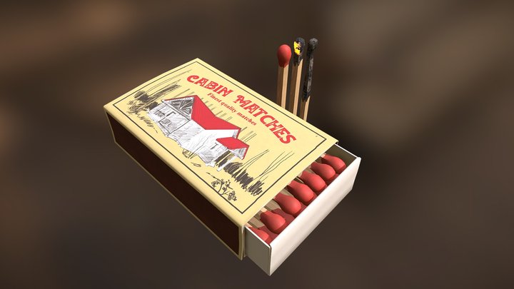 Matches Box 3D Model