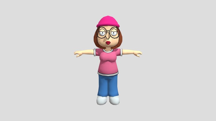 PSP - Family Guy Video Game - Meg Griffin 3D Model