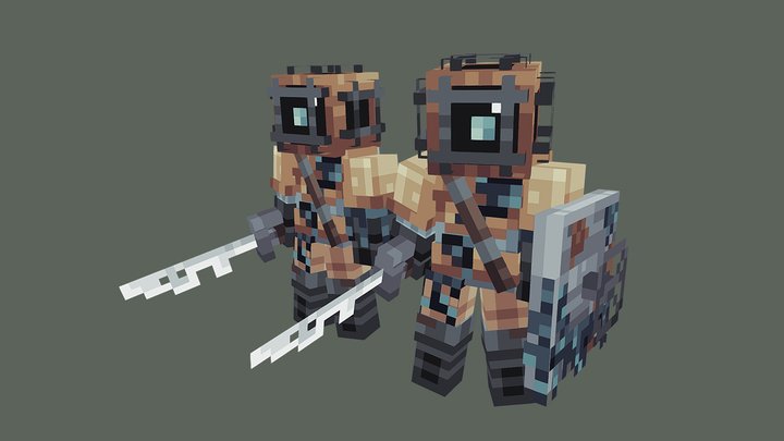 Underwater warriors 3D Model