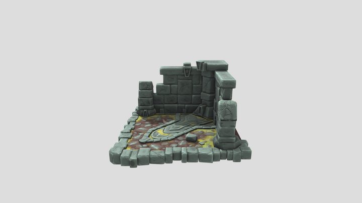 Ruins Diorama 3D Model
