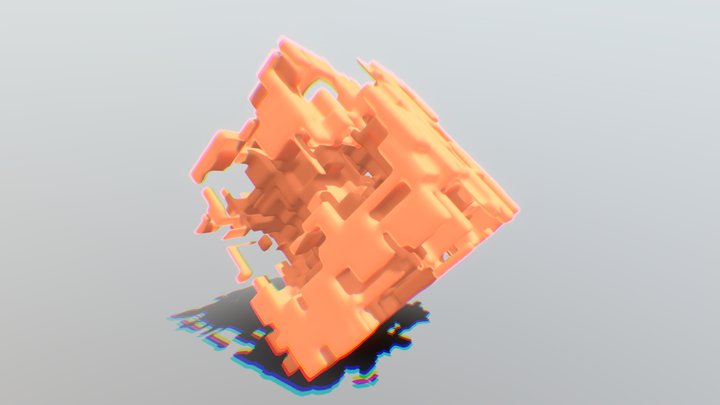 Motion Graphics Cube Free 3D Model