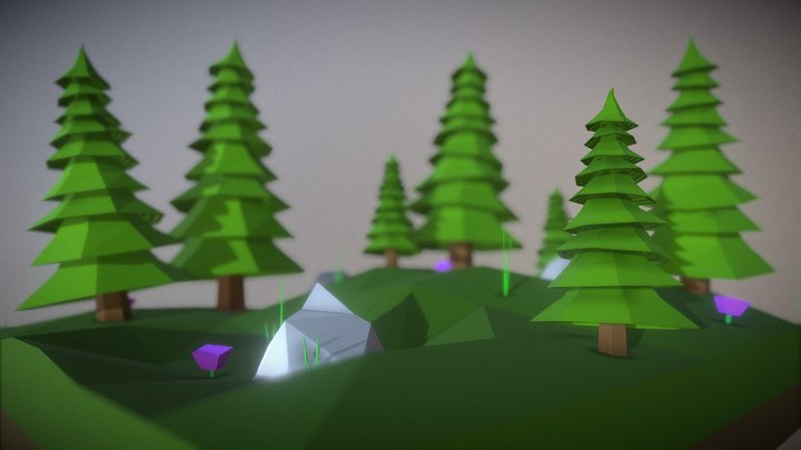 Spruce Tree | Low Poly | Free 3D Model