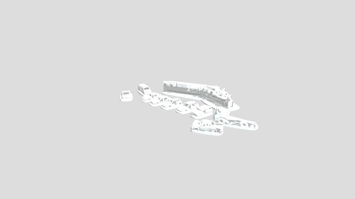 City Street Wrecks 3D Model