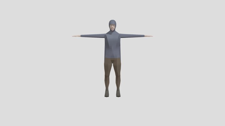 Thief - T pose 3D Model