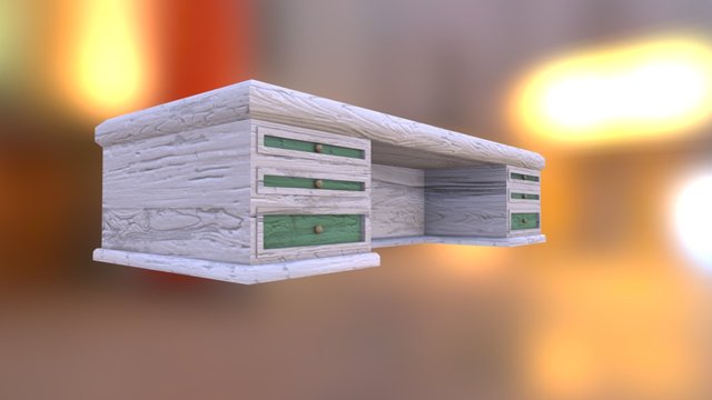 Office desk 3D Model