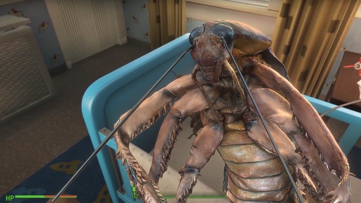 XL ROACHIE /W STAND 3D Model