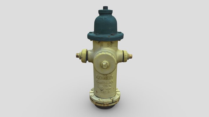Fire Hydrant 4 -- Photogrammetry Asset 3D Model