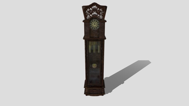 grandfather clock 3D Model