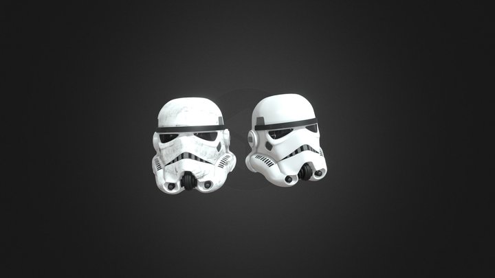 Star Wars Stormtrooper helmet 3D Model