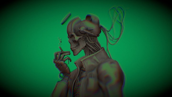Cybernetic Reaper 3D Model
