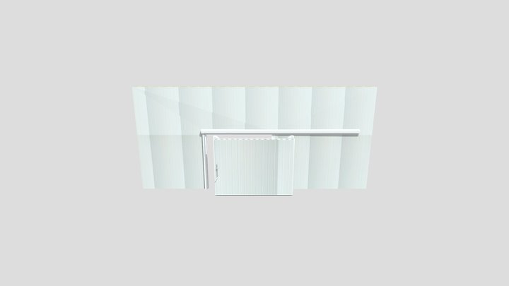 3D Sliding door (Sandwich panels) 3D Model