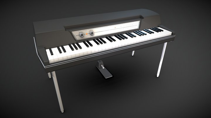 Wurlitzer 200 Electric Piano 3D Model