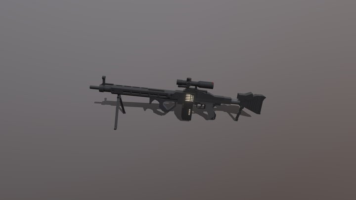MG3 KWS made with blockbench 3D Model