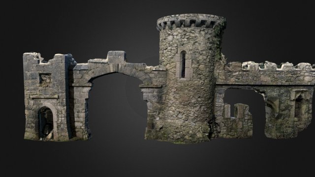 Entrance Gates to Menlo Castle - Co. Galway 3D Model