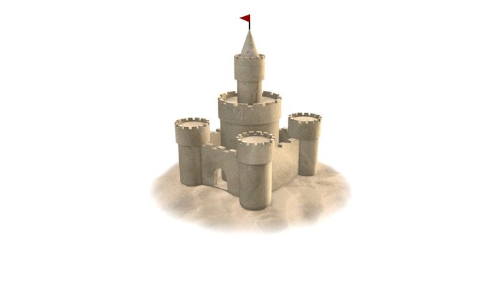 Sand castle - Day 19 – Free 3D Model STL