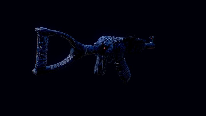 Crow Eyes Gun 3D Model