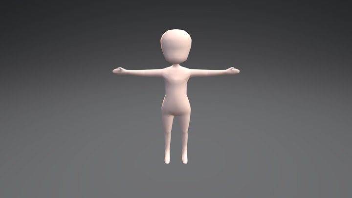 Chibi Base Mesh 3D Model