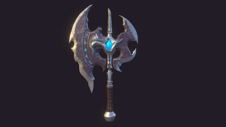 Axe Low Poly 3D Model