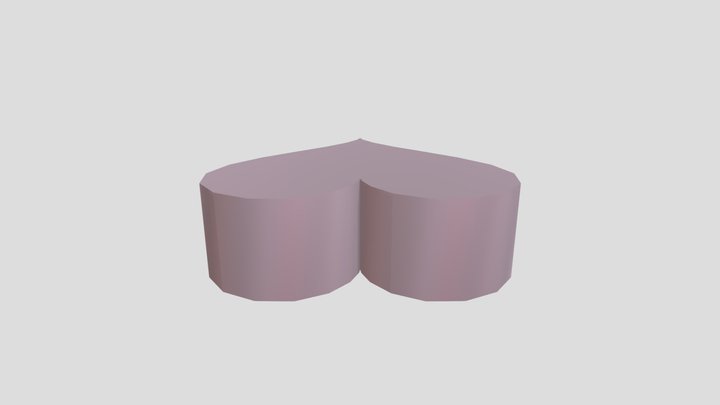 可爱的3D爱心 3D Model