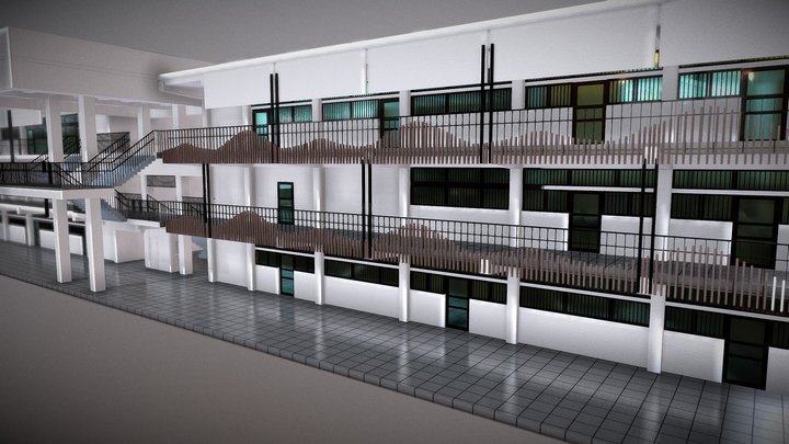 弘光科技大學_B棟教學大樓 3D Model
