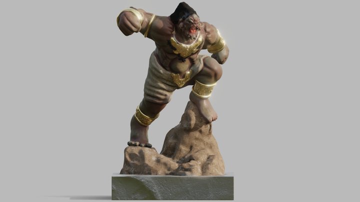 Giant Statue in IDS 3D Model