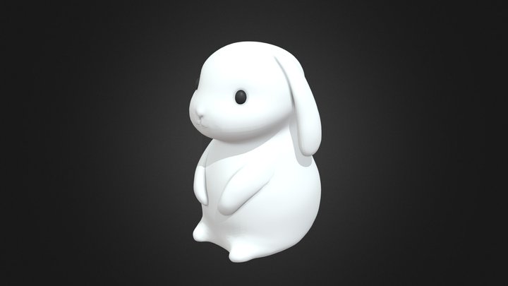 Cute Bunny 3D Model
