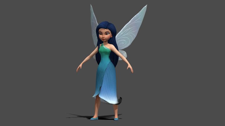 Silvermist Fairy Doll 3D Model