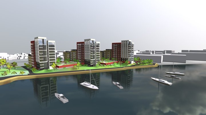 Meridian Waterside 3D Model