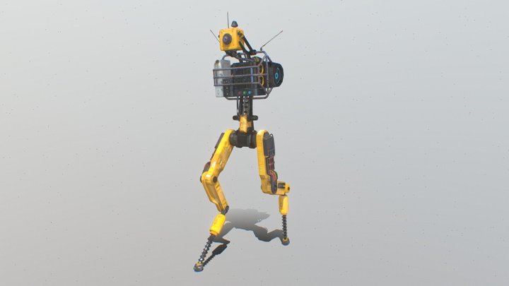 "SAL" - The salvaged bot. 3D Model