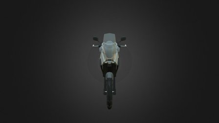 Motorbike High Poly 3D Model