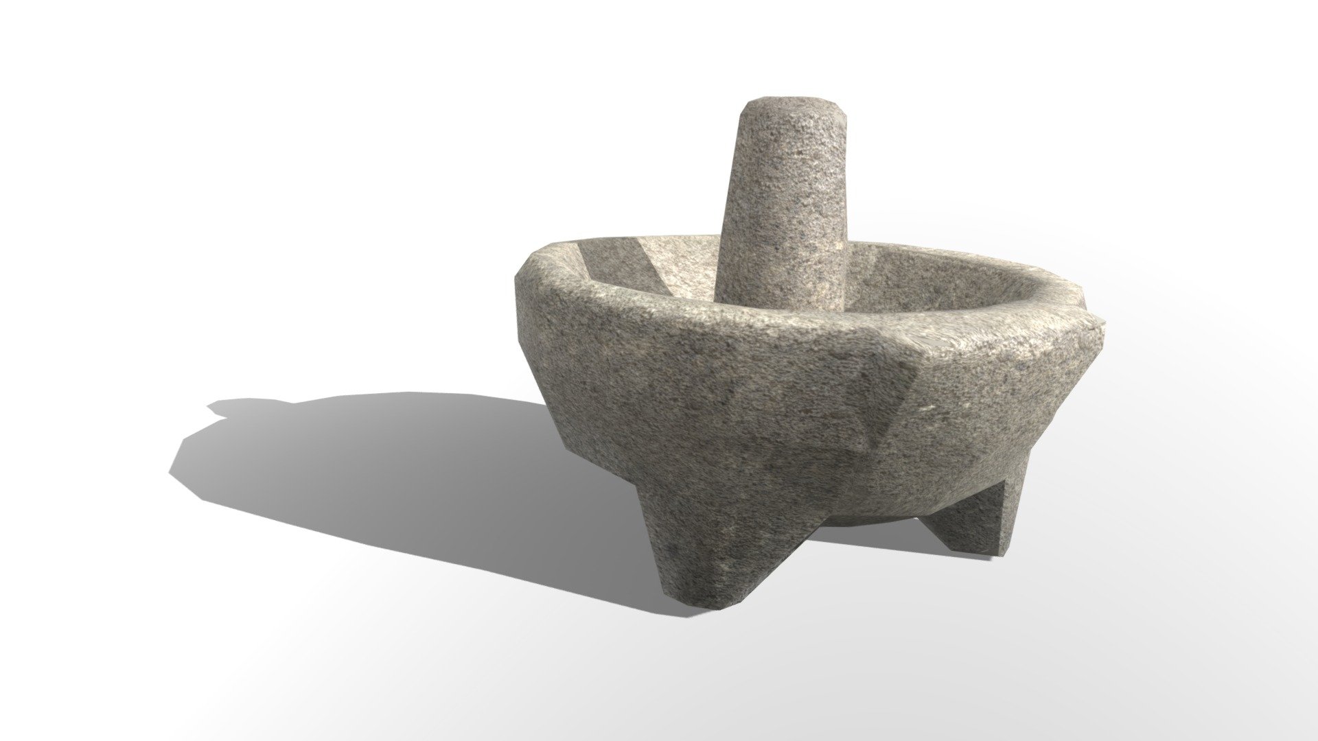 Molcajete De Piedra Tradicional - Low Poly - 3D Model By AlficaSO ...