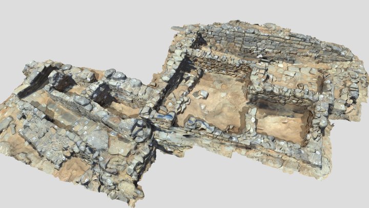 Minoan House of the Rhyta at Pseira (Greece) 3D Model