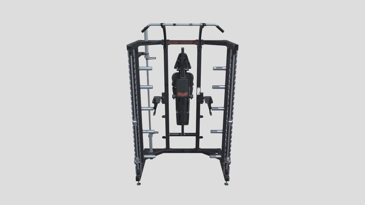Вид для тренировки на брусьях. 3D Model