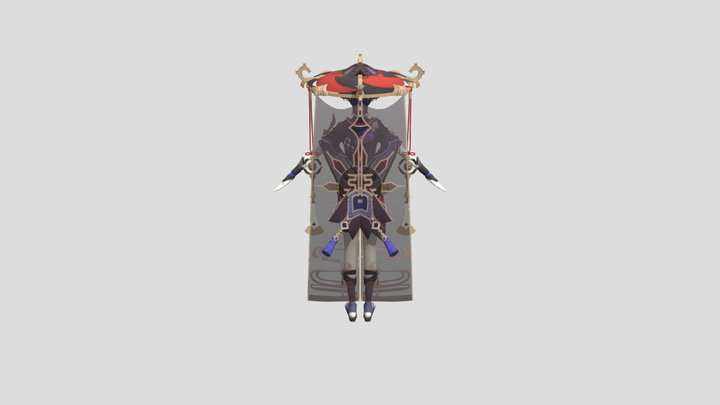 Genshin-impact-scaramouche 3D Model