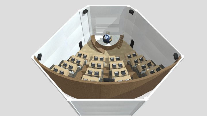Classroom 3D Model 3D Model