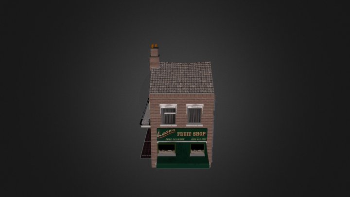 CityScene_ Fruit Shop London 3D Model