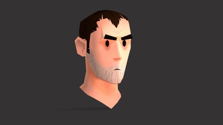Low poly character man (Gabriel Dias) 3D Model