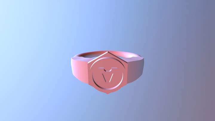 טויטו מיכל טבעת חותם 3D Model