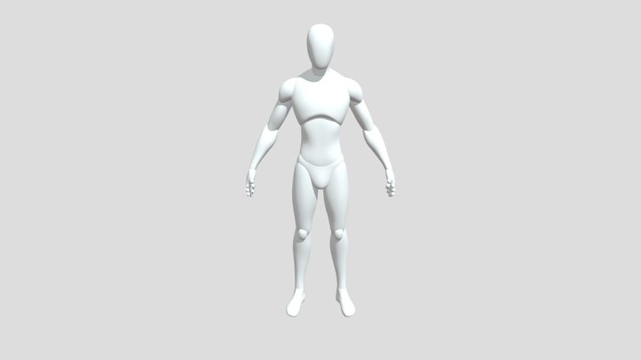 Stylized Male basemesh 3D Model