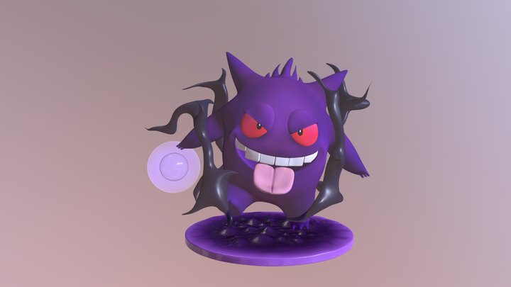 Gengar Pokémon 3D Model 3D Model