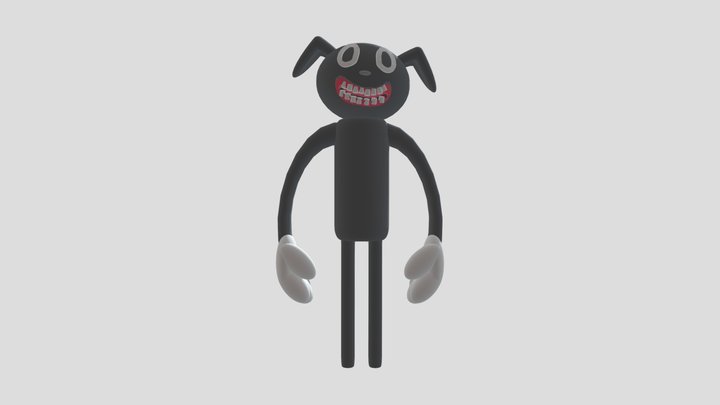 Cartoon Dog Roblox Trevor Henderson 3D Model