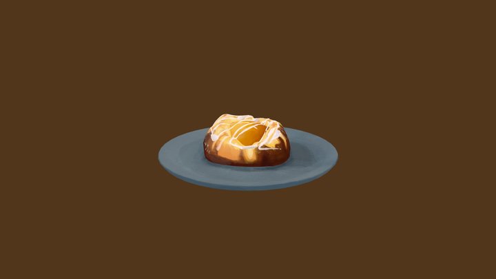 Hand Painted Danish 3D Model
