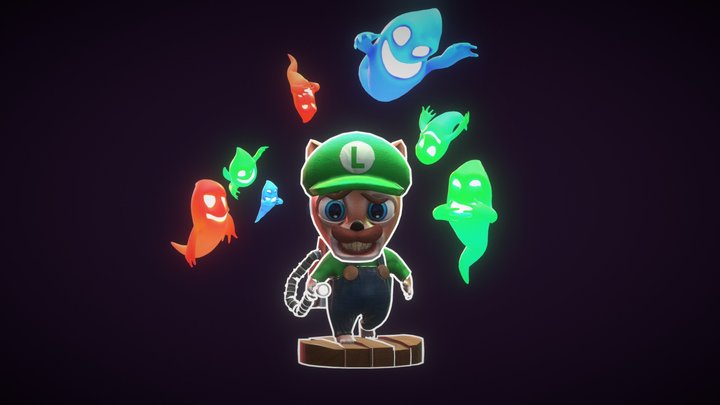 Luigi's (Dog) Mansion 3D Model