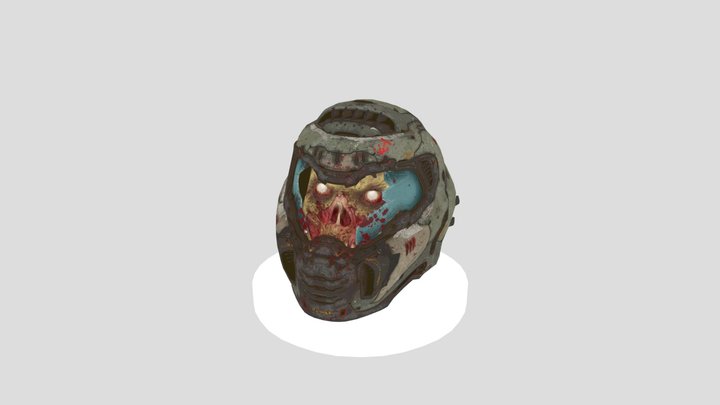 Doom Slayer Death Head 3D Model