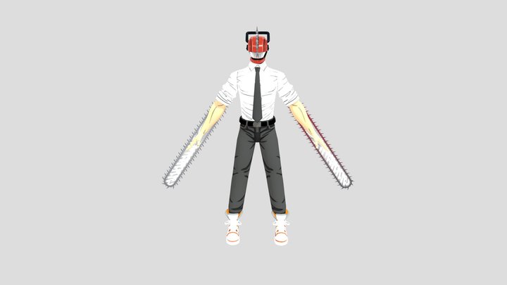 Chainsaw-Man Rigged 3D Model