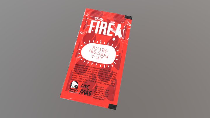 fire sauce 3D Model