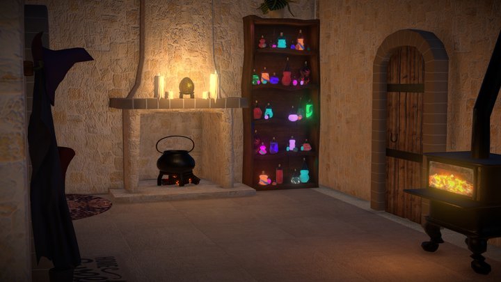 Witch's Cottage 3D Model