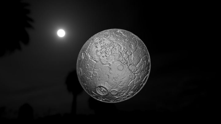 Moon charm 3D Model